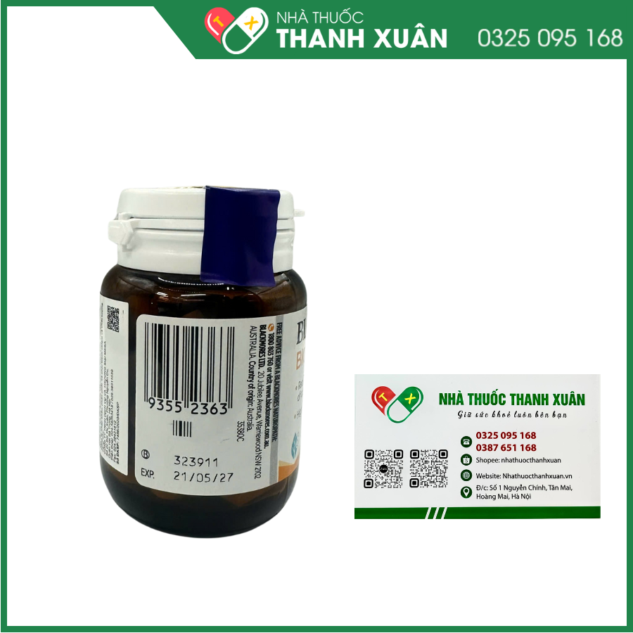 Viên uống Blackmores Bio C 1000mg giúp bổ sung vitamin C, hỗ trợ tăng cường sức khỏe